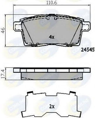 Тормозные колодки COMLINE CBP01731
