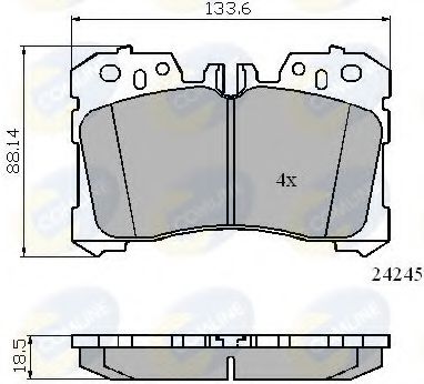 Тормозные колодки COMLINE CBP01733