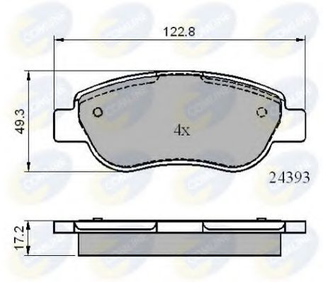 Тормозные колодки COMLINE CBP01738