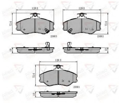Тормозные колодки COMLINE ADB3225