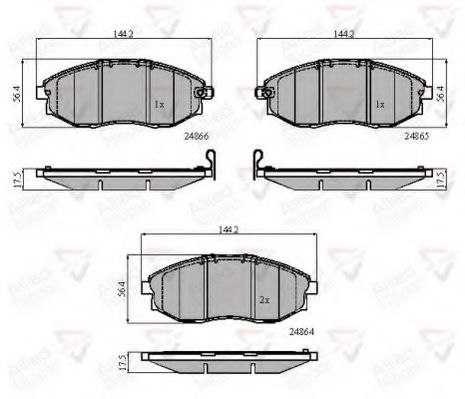 Тормозные колодки COMLINE ADB31585