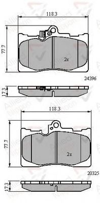 Тормозные колодки COMLINE ADB31605