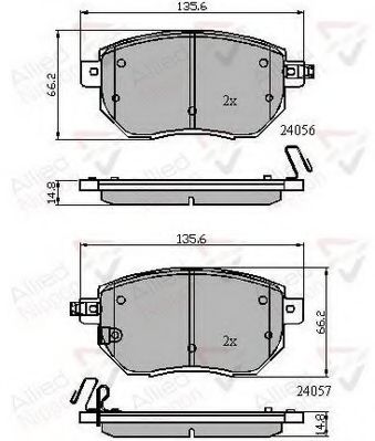 Тормозные колодки COMLINE ADB31745