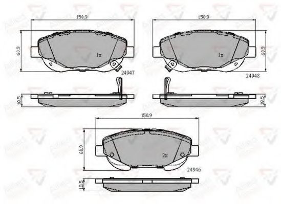 Тормозные колодки COMLINE ADB32119