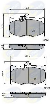 Тормозные колодки COMLINE CBP31605