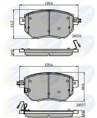 Тормозные колодки COMLINE CBP31745