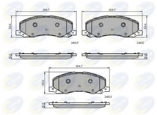 Гальмівні колодки COMLINE CBP32003