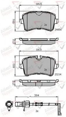 Тормозные колодки COMLINE ADB22121