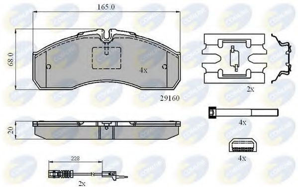 Тормозные колодки COMLINE CBP21735