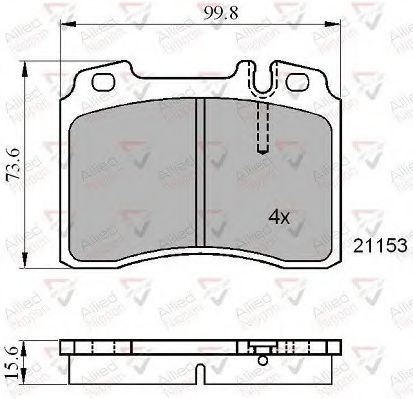 Тормозные колодки COMLINE ADB01006