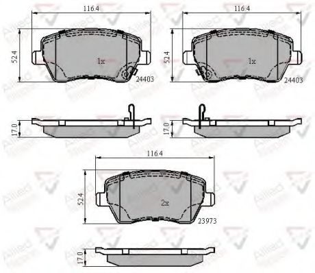 Тормозные колодки COMLINE ADB3984