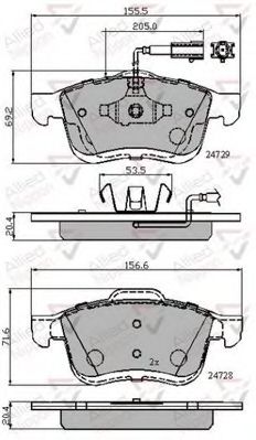 Тормозные колодки COMLINE ADB12032