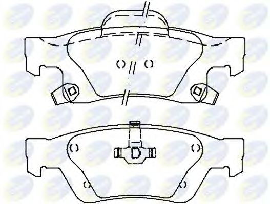 Тормозные колодки COMLINE CBP36076