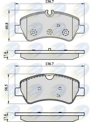 Тормозные колодки COMLINE CBP02143