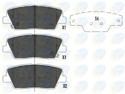 Тормозные колодки COMLINE CBP36009
