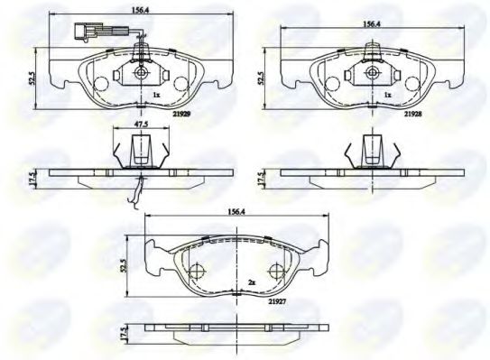 Тормозные колодки COMLINE CBP1477