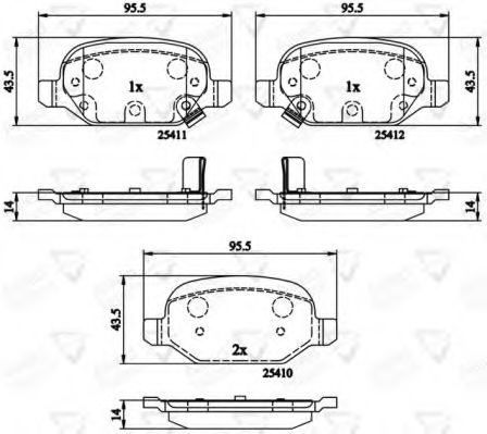 Тормозные колодки COMLINE ADB31559