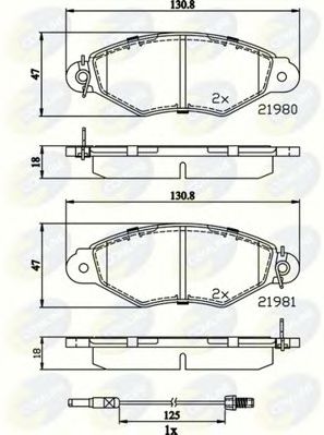 Тормозные колодки COMLINE CBP2485