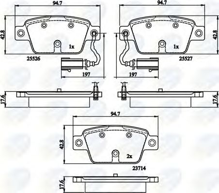 Тормозные колодки COMLINE CBP12154