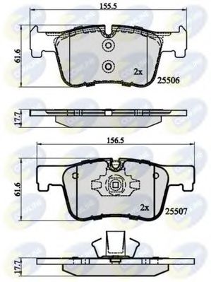 Тормозные колодки COMLINE CBP02130