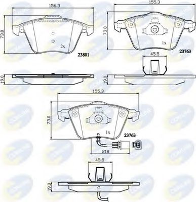 Тормозные колодки COMLINE CBP11752