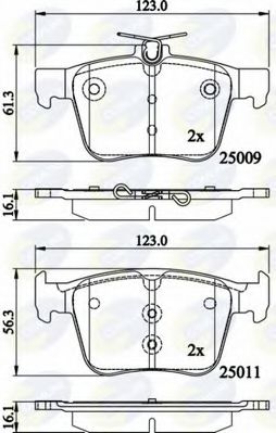 Тормозные колодки COMLINE CBP02157
