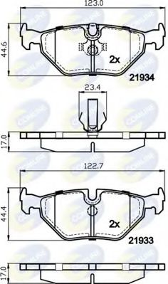 Тормозные колодки COMLINE CBP01024