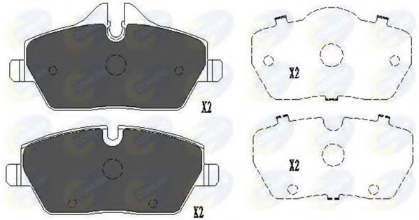 Тормозные колодки COMLINE CBP02160