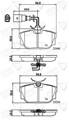 Тормозные колодки COMLINE ADB11151