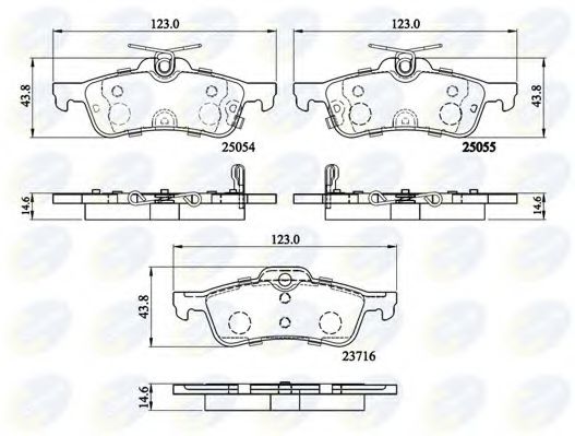 Тормозные колодки COMLINE CBP32204