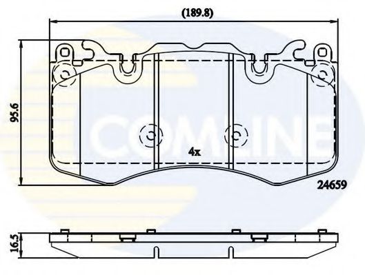 Тормозные колодки COMLINE CBP02211