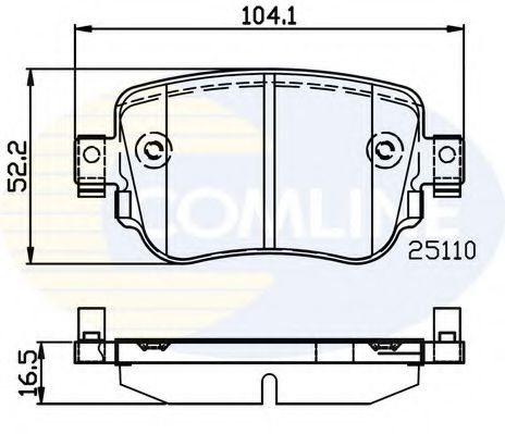 Тормозные колодки COMLINE CBP02220