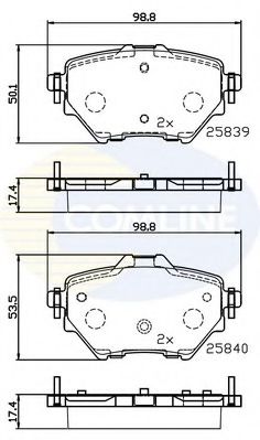 Гальмівні колодки COMLINE CBP32234