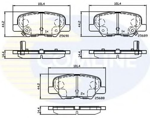 Тормозные колодки COMLINE CBP32238