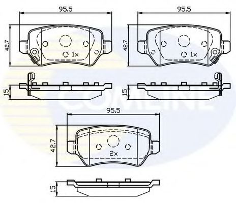 Тормозные колодки COMLINE CBP32239
