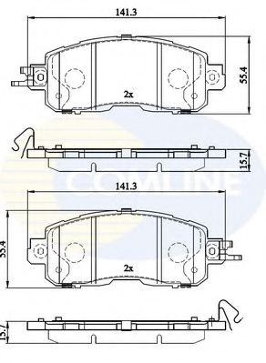 Тормозные колодки COMLINE CBP06030