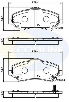 Тормозные колодки COMLINE CBP36066