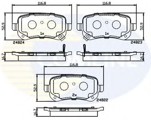 Тормозные колодки COMLINE CBP36067