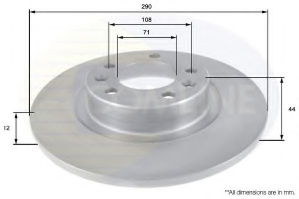 Тормозной диск COMLINE ADC2708