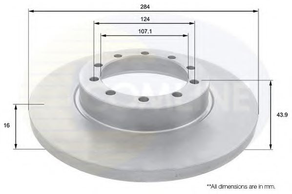Тормозной диск COMLINE ADC1253