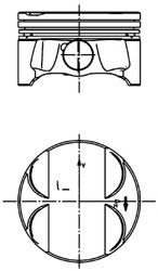 Поршень KOLBENSCHMIDT 40085620