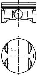 Поршень KOLBENSCHMIDT 40087620