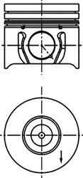 Поршень KOLBENSCHMIDT 40173600