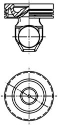 Поршень KOLBENSCHMIDT 40338600