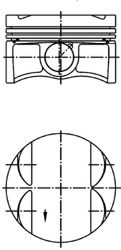 Поршень KOLBENSCHMIDT 40303600