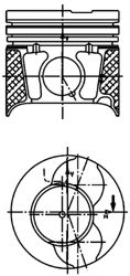 Поршень KOLBENSCHMIDT 40469610