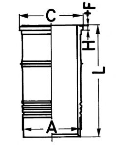 Гильза цилиндра KOLBENSCHMIDT 89737110