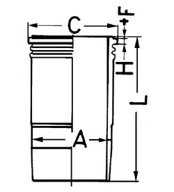 Гильза цилиндра KOLBENSCHMIDT 89596110
