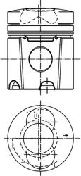 Поршень KOLBENSCHMIDT 94653600