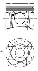 Поршень KOLBENSCHMIDT 99662600